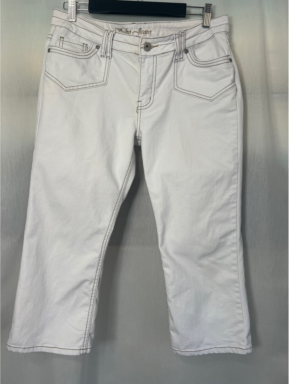 Suko Jeans White Cropped Capris Size Women's 12